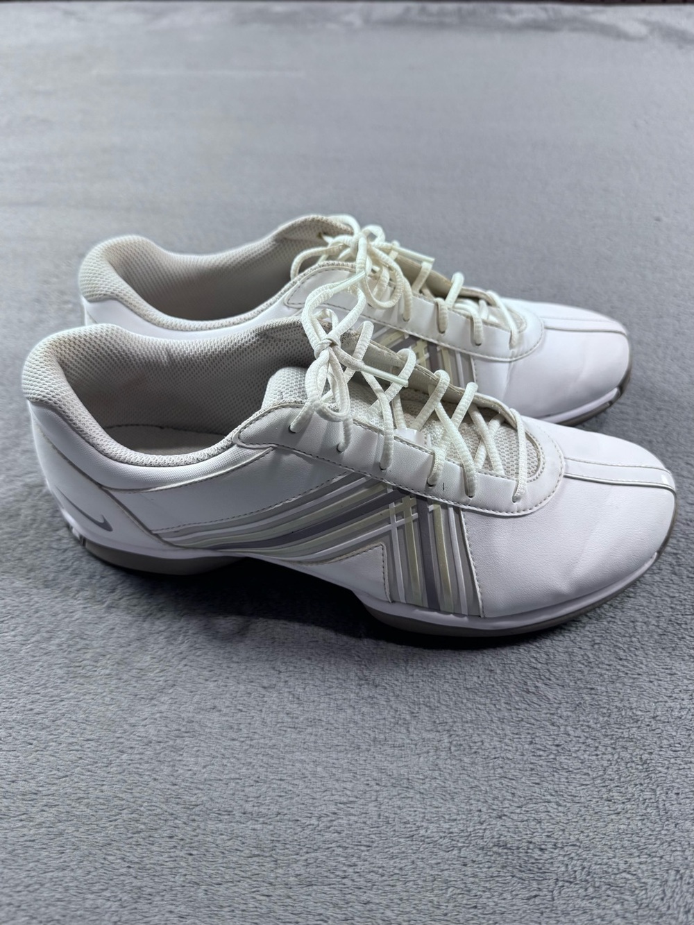 Nike Women’s Delight IV Gold Shoes with Silver Accents